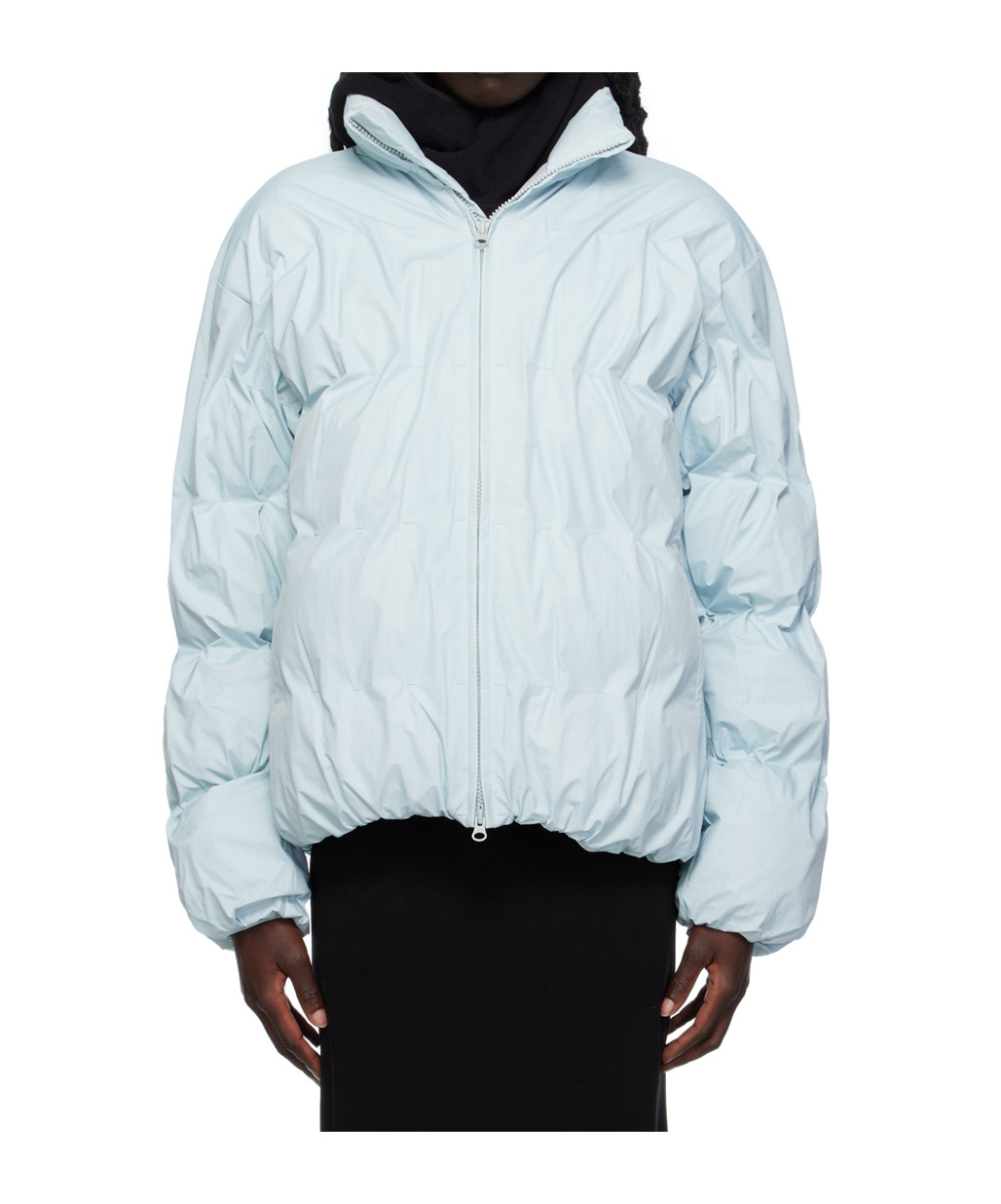 Post Archive Faction (paf) Ssense Exclusive Blue Down Jacket