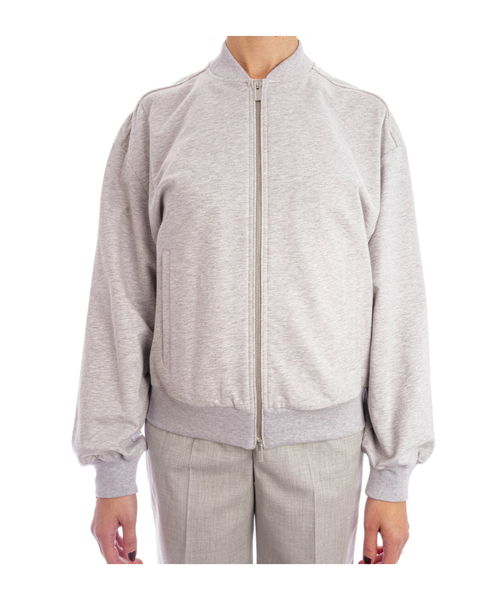 Shop Peserico Long-sleeved Sweater In White