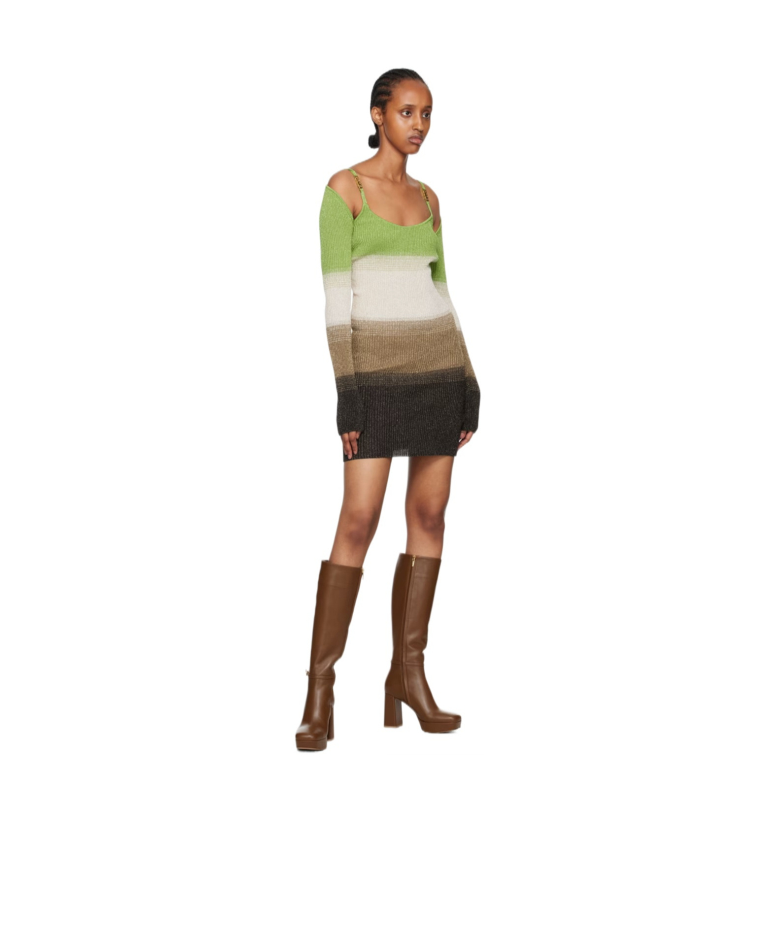 Shop Gianvito Rossi Thick Sole And Thick Heel Boots In Brown