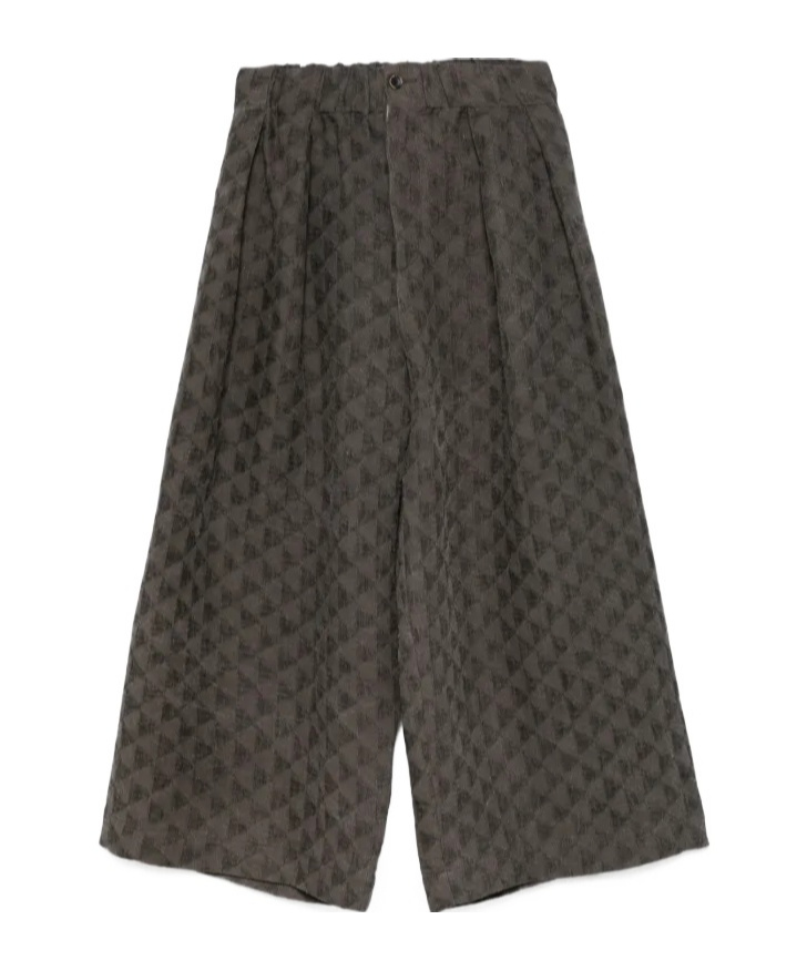 Uma Wang Elastic Waist Casual Pants In Black