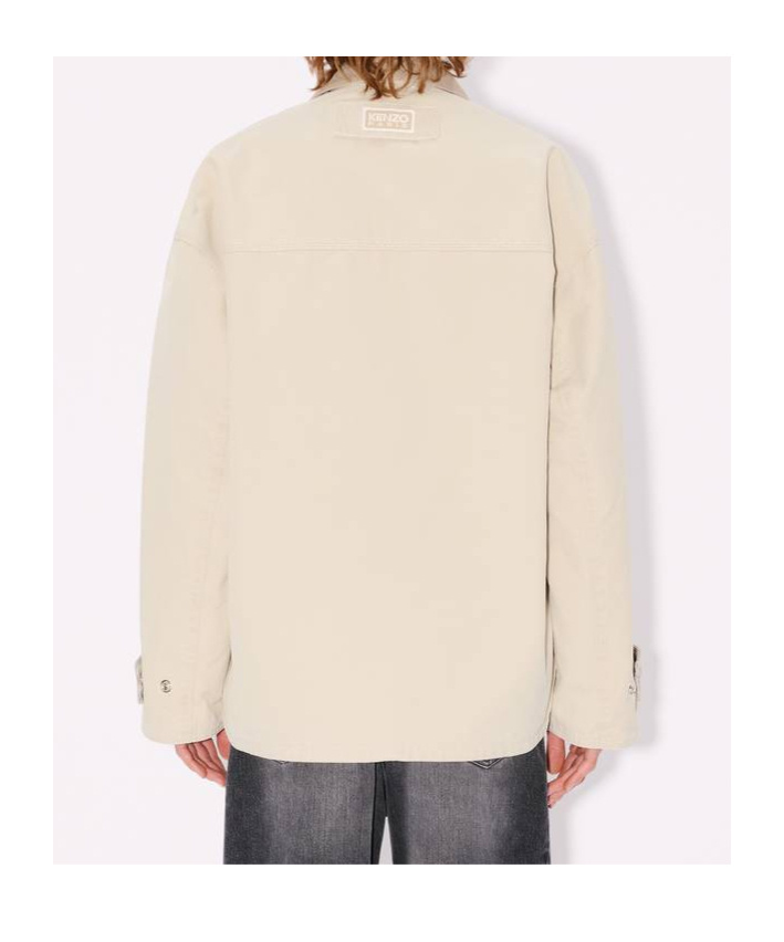 Kenzo Workwear Jacket In Cotton In Burgundy