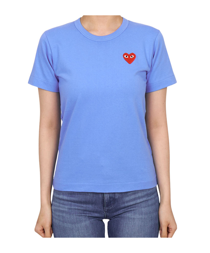 Comme Des Garçons Crew Neck T-shirt In Blue
