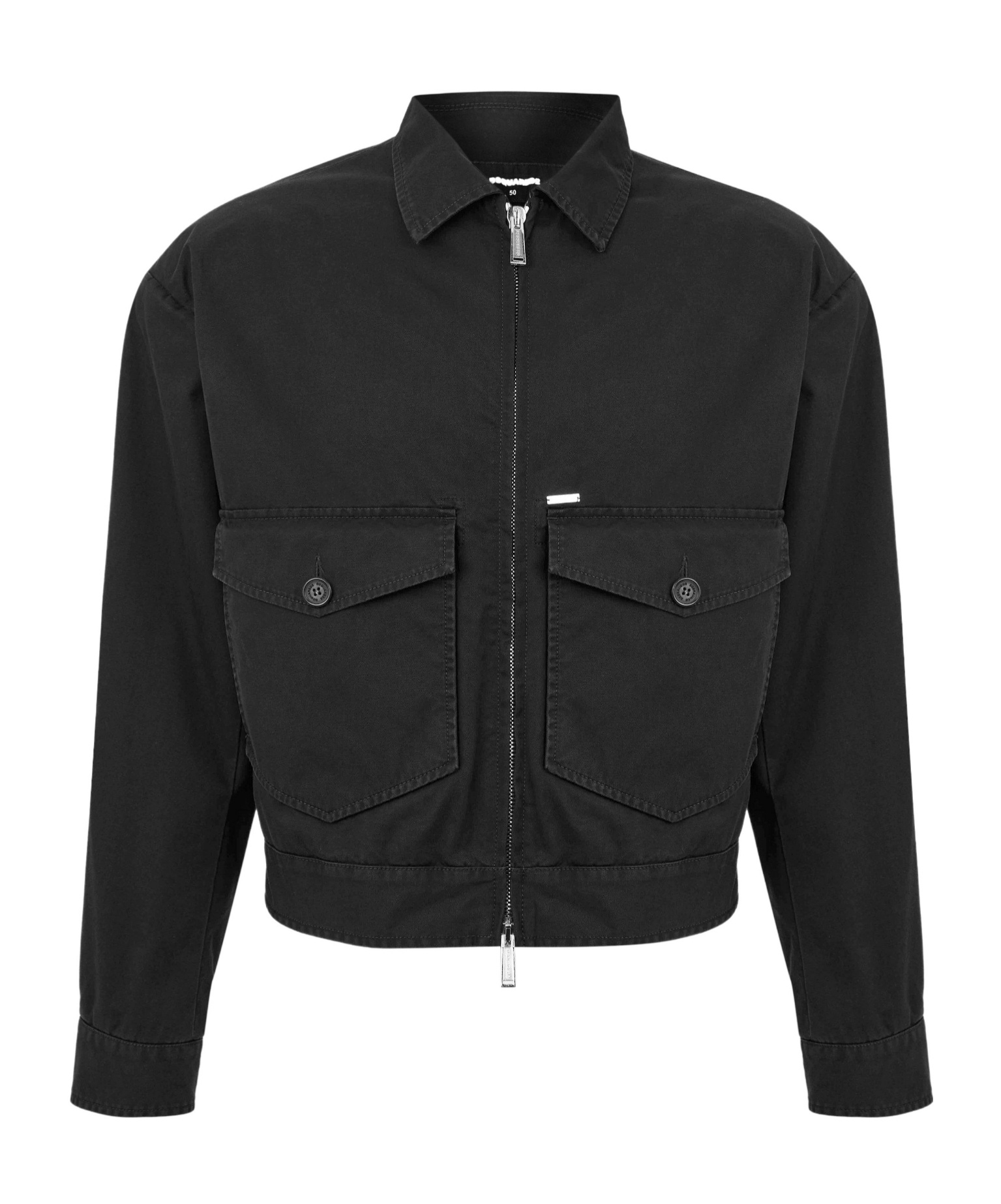 Dsquared2 Lightweight Cotton Jacket In Black