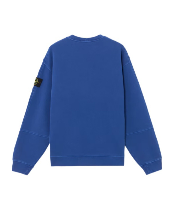 Stone Island Extra-size Round-neck Sweatshirt In Blue