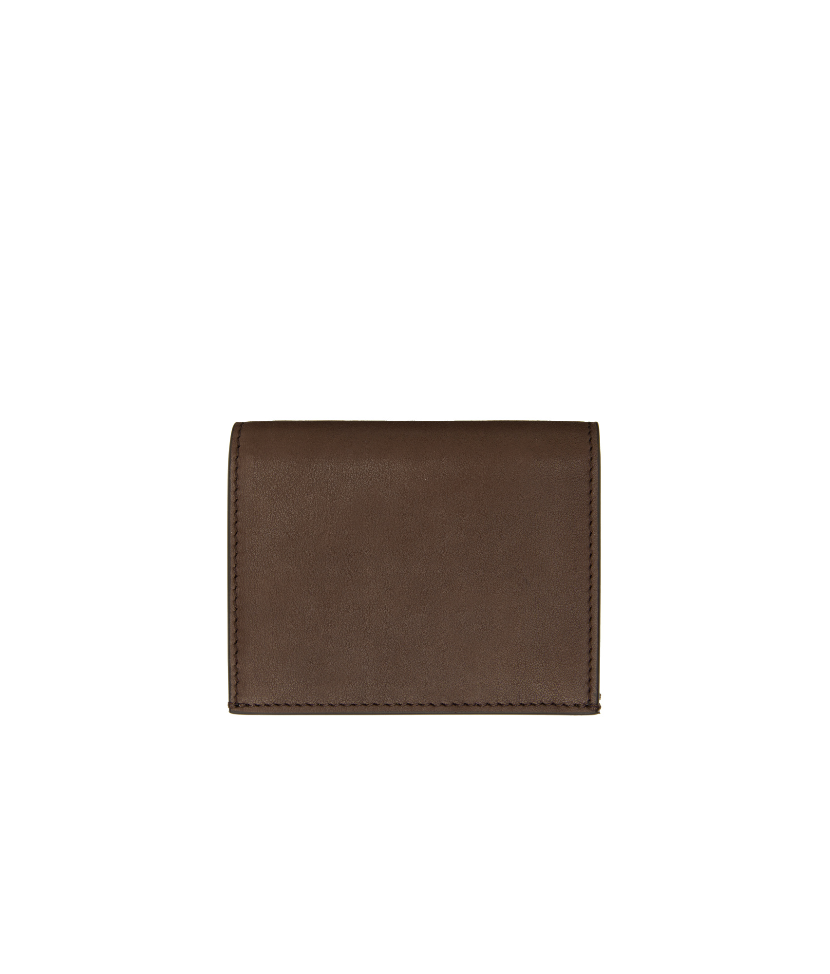 Thom Browne Double Card Holder In Brown