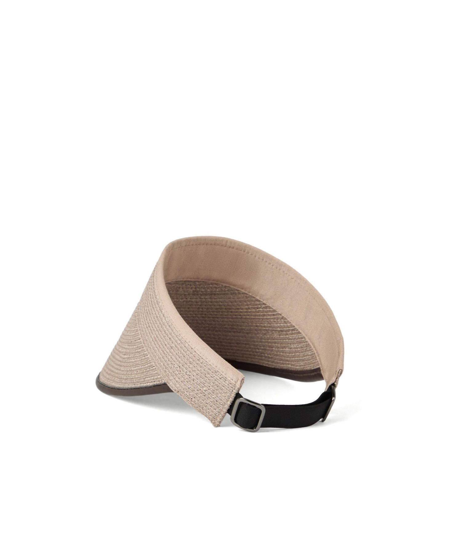 Brunello Cucinelli Straw Visor Hat In Nude