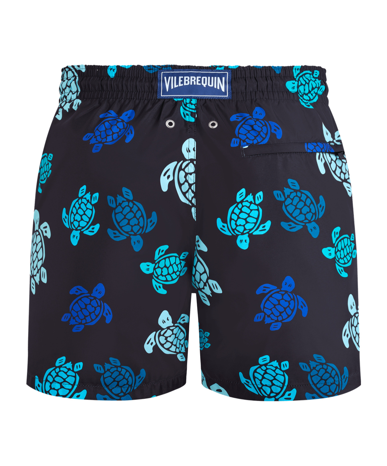 Vilebrequin Multicolor Tortues Ultra-light And Packable Swim Shorts In Black