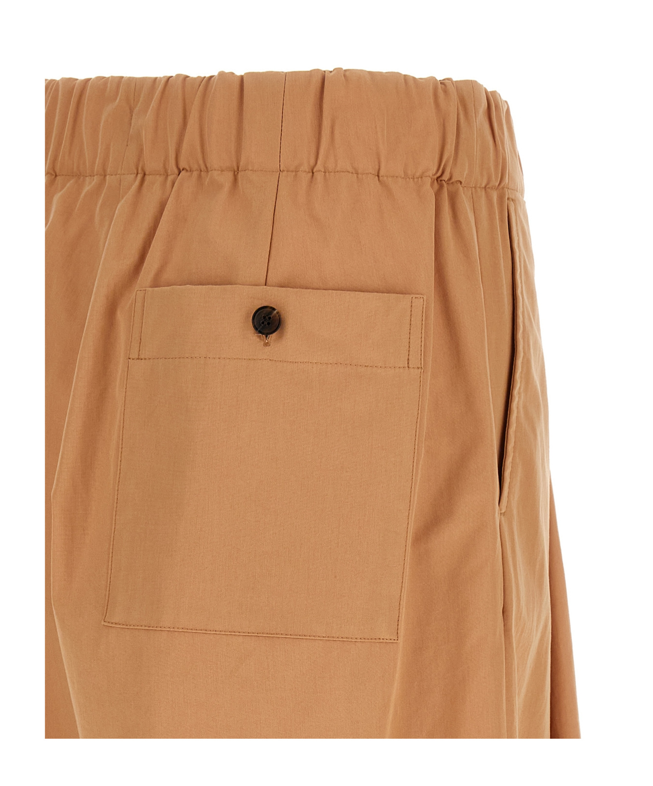 Dries Van Noten Elastic Waist Casual Pants In Gold