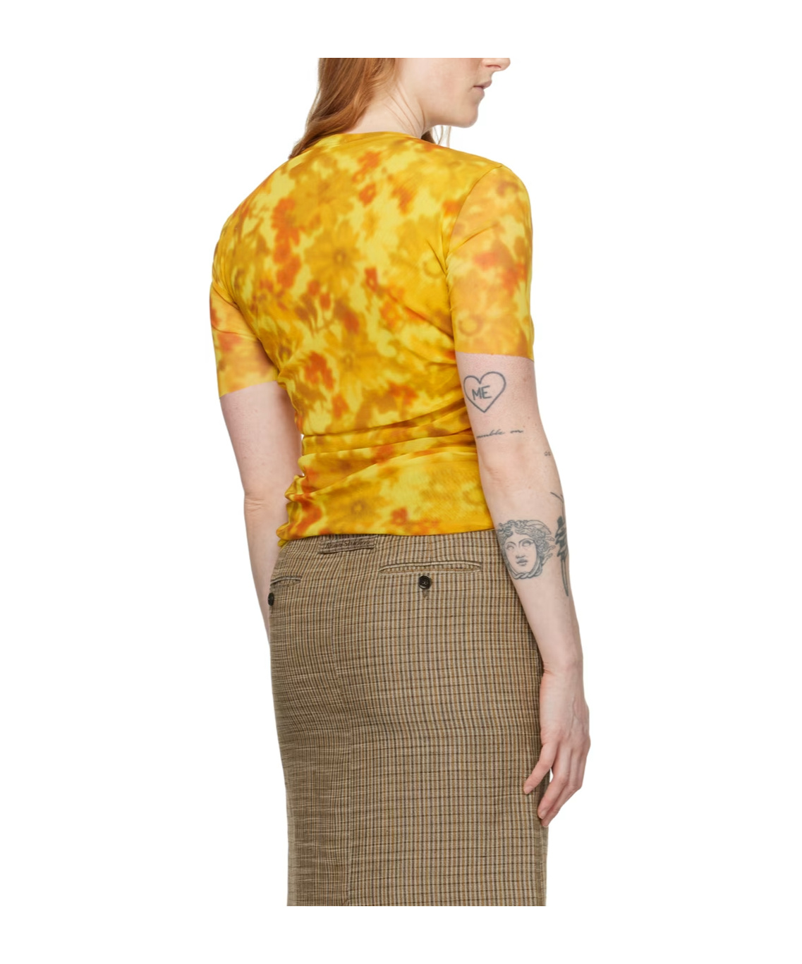 Acne Studios Pulled Short-sleeved T-shirt In Multicolor