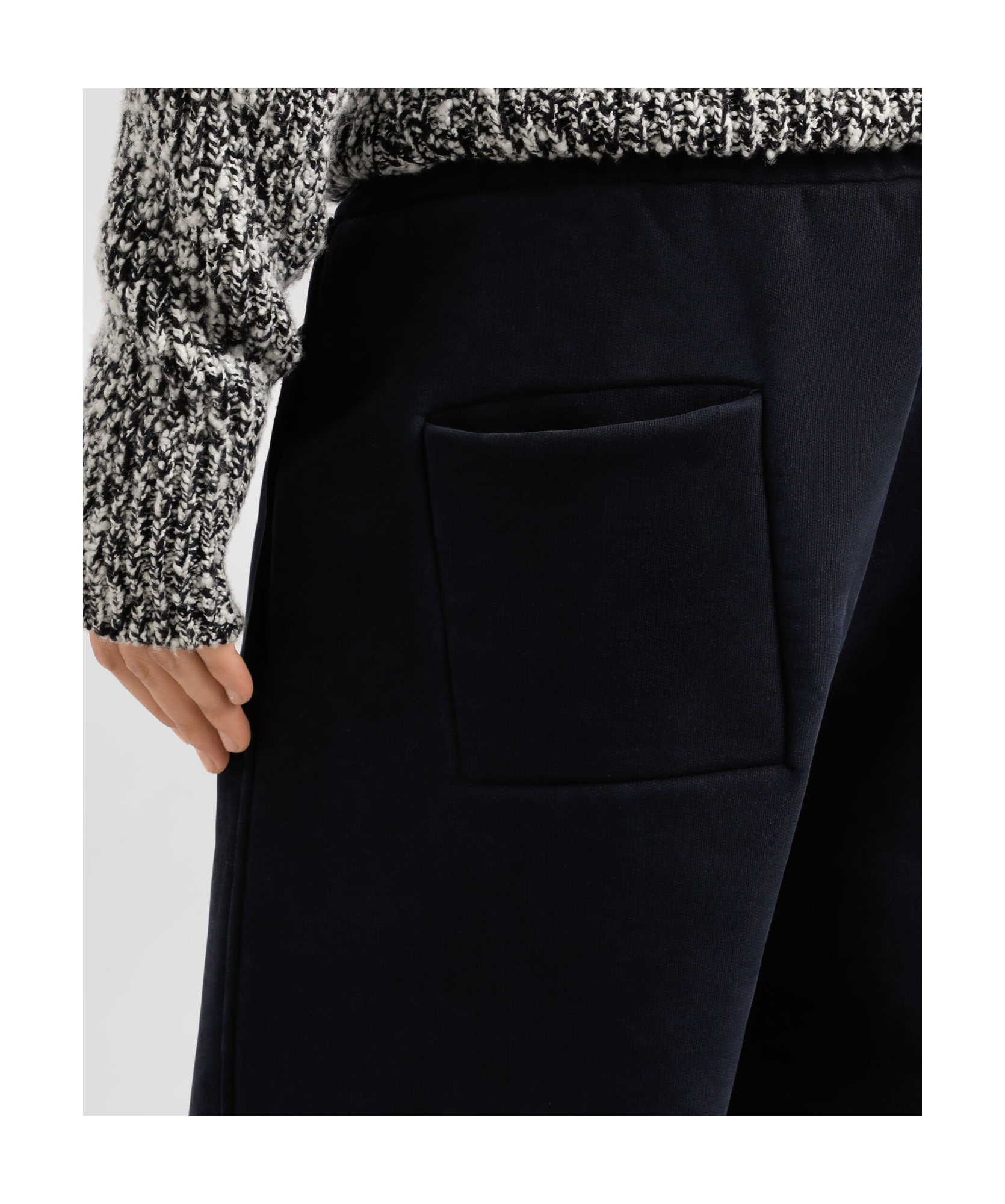 Dolce & Gabbana Elasticated-waistband Panelled Track Pants In Blue