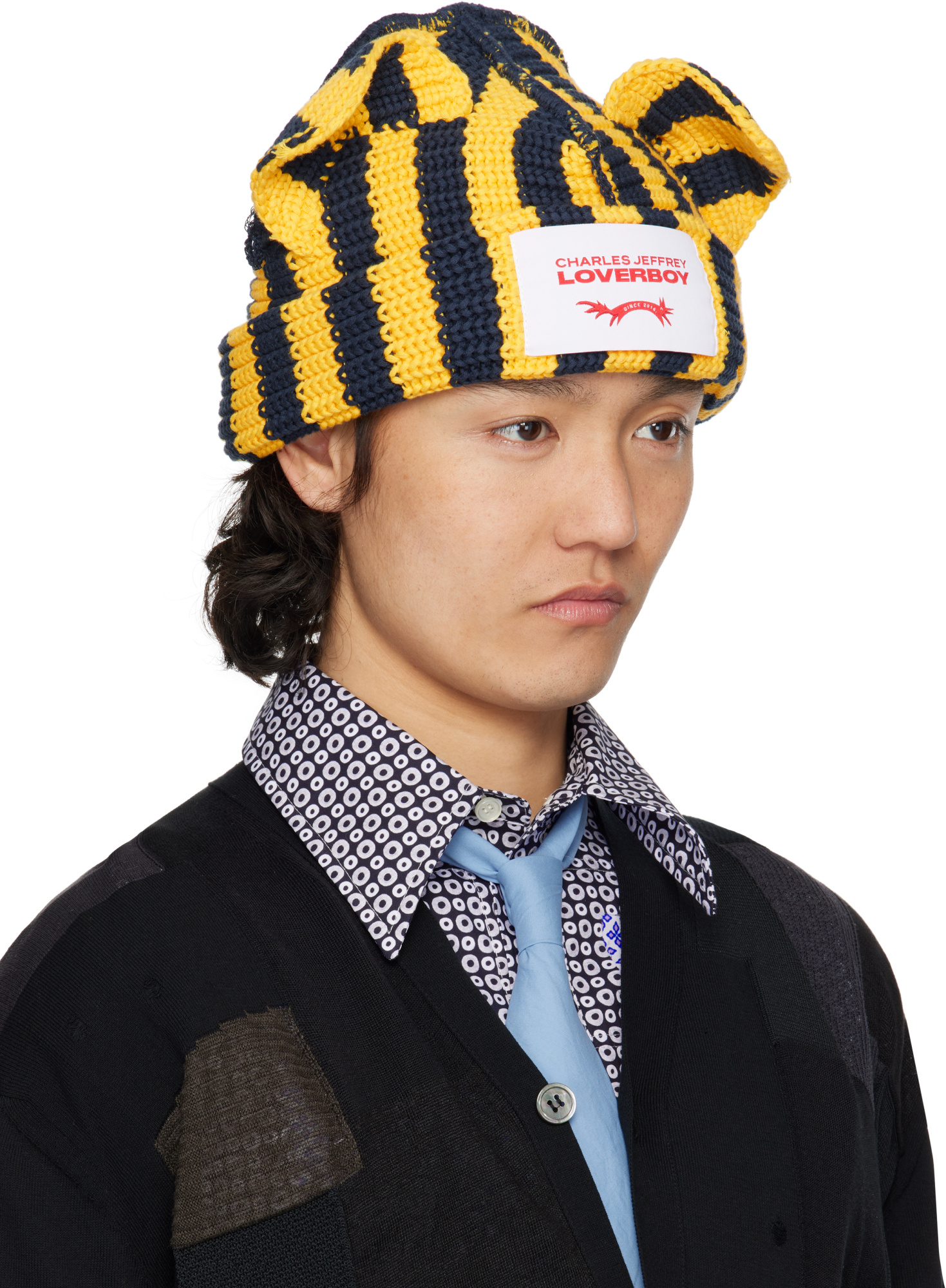 Charles Jeffrrey Loverboy Animal Design Beanie In Multicolor