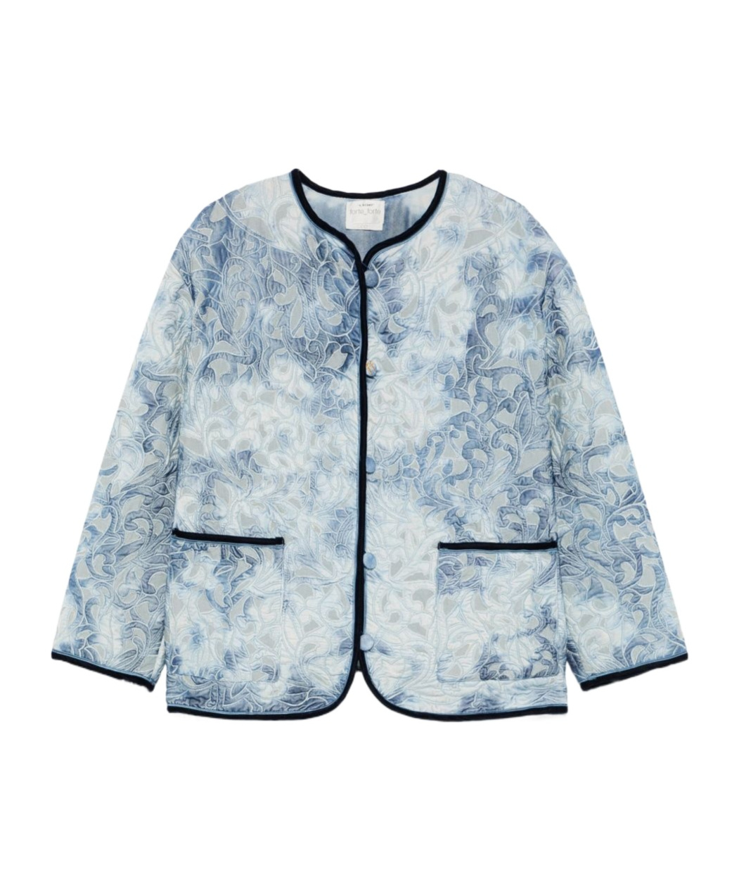 Forte Forte Floral Pattern Cotton Jacket Featuring Pockets In Multi