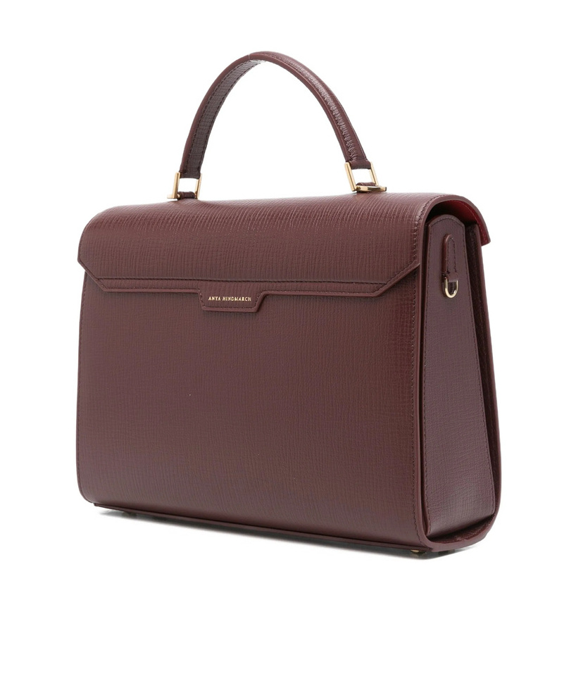 Anya Hindmarch Turnlock Shoulder Bag In Brown