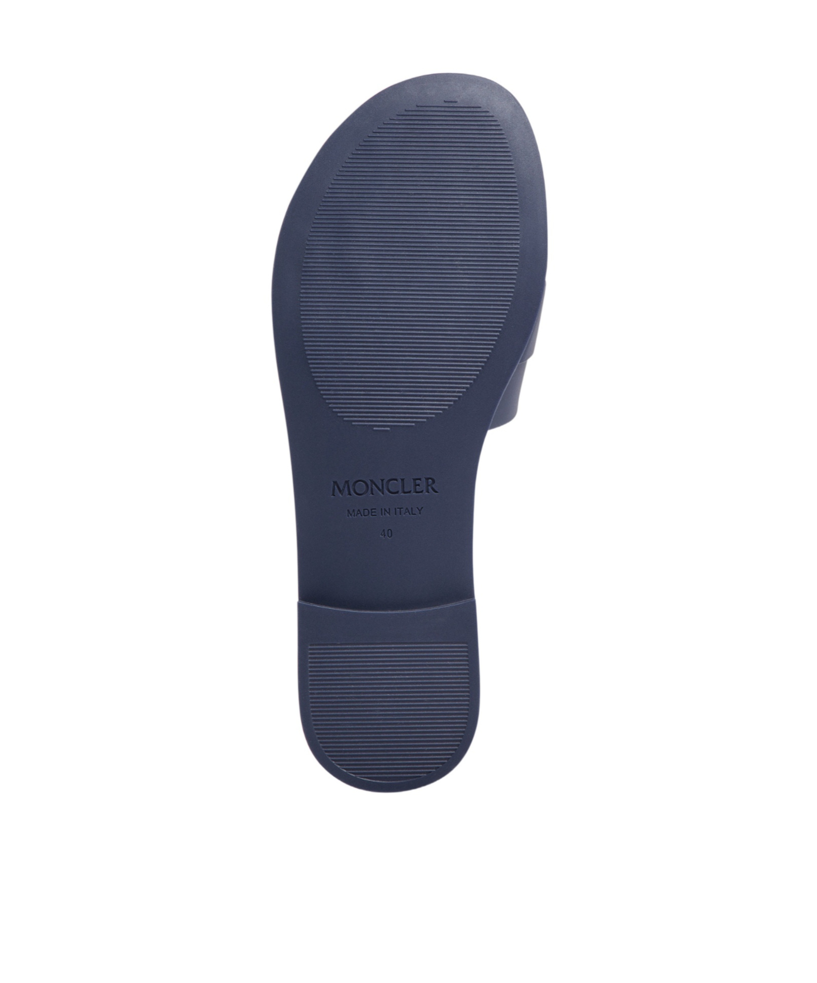 Shop Moncler Mon Sliders In Blue