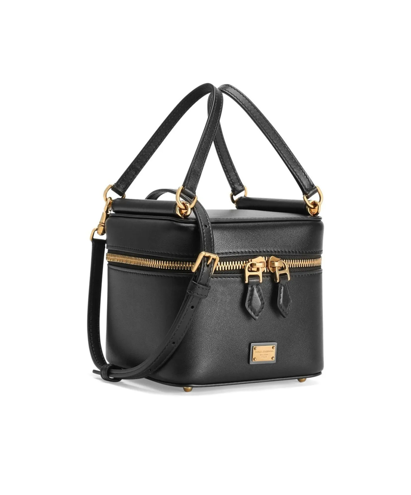 Dolce & Gabbana Sicily Cube Vanity Bag In Black