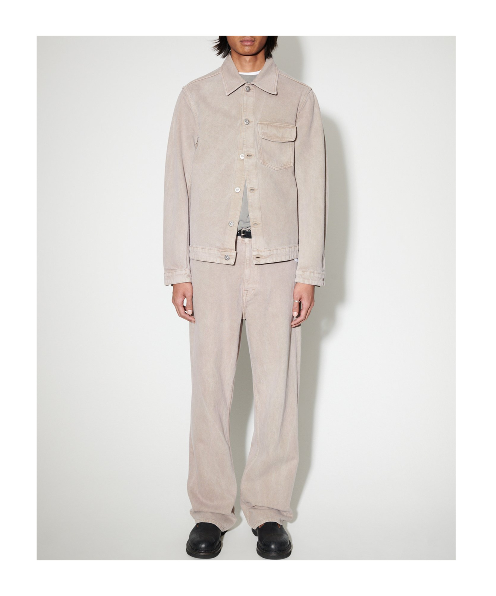 Our Legacy Taupe Rebirth Denim Jacket In Nude