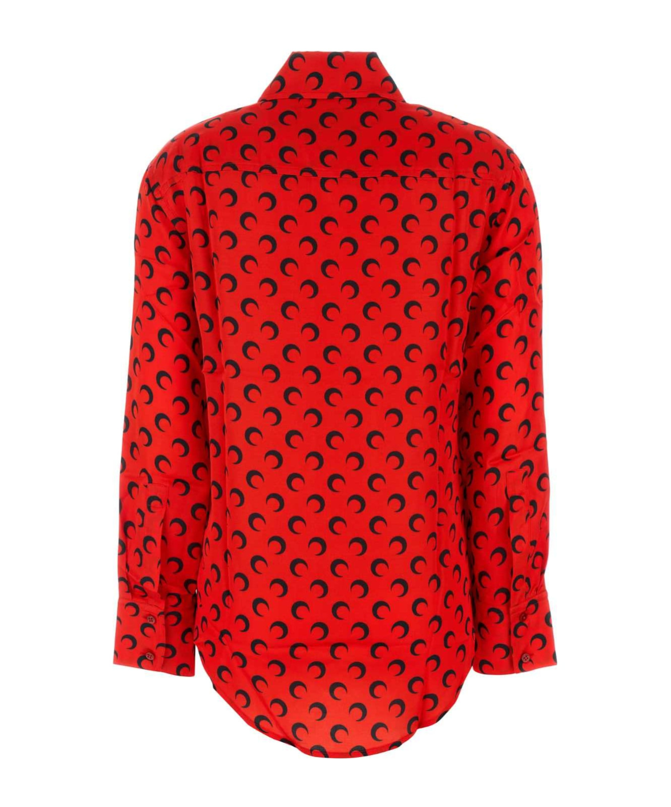 Marine Serre Camicia In Viscosa Rossa In Red