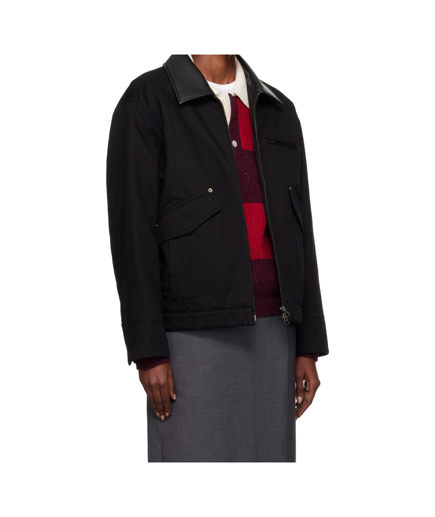 Dunst Zippered Long-sleeved Casual Jacket In Black