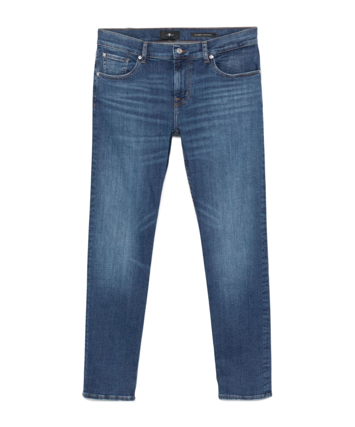 7 For All Mankind Elastam Slim Tapered Jeans In Blue