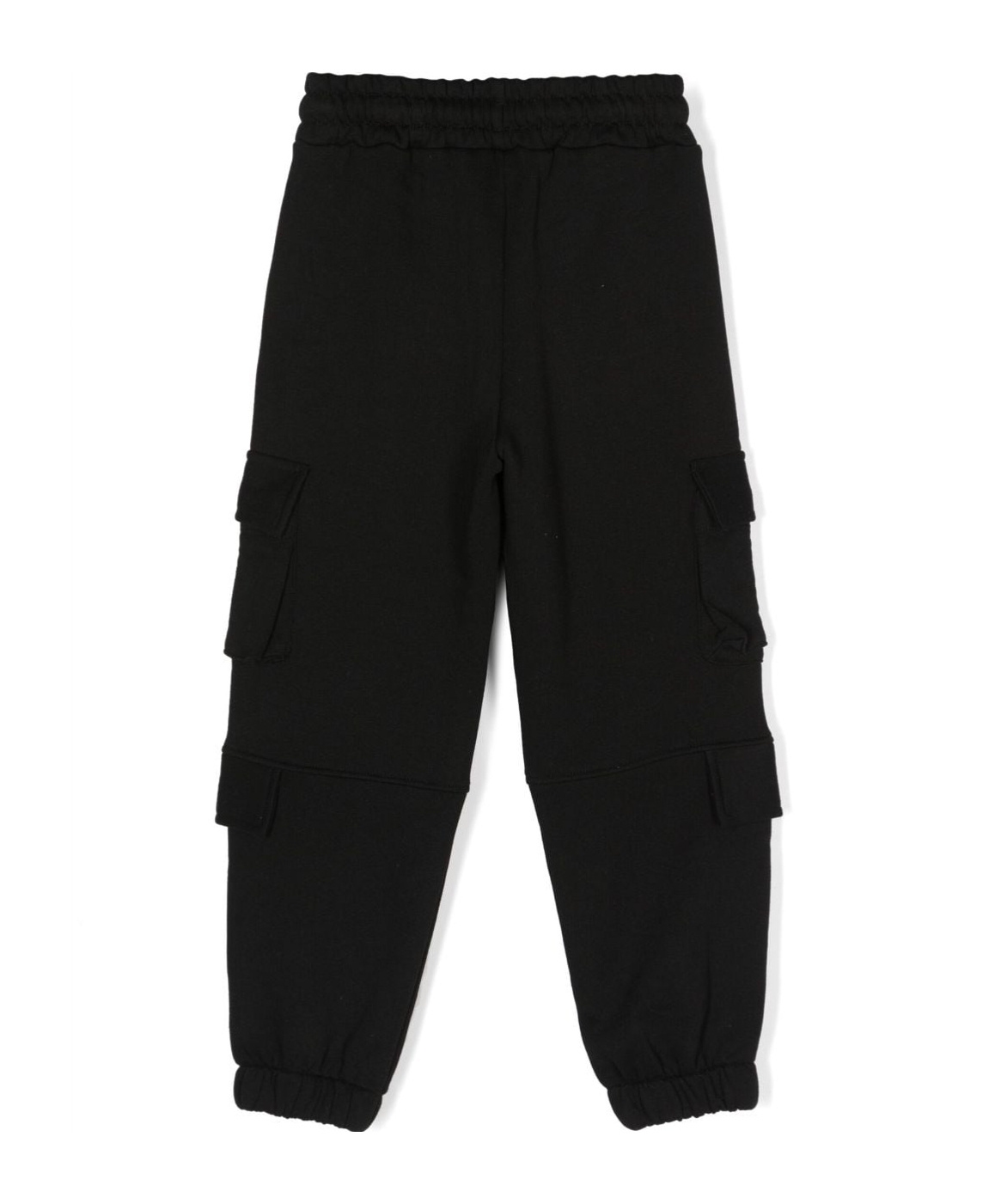 Msgm Logo-print Cotton Track Pants In Black