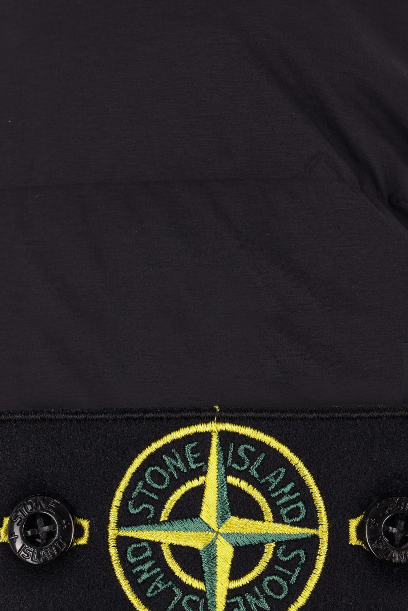 Stone Island Compass-badge Quilted Puffer Jacket In Black