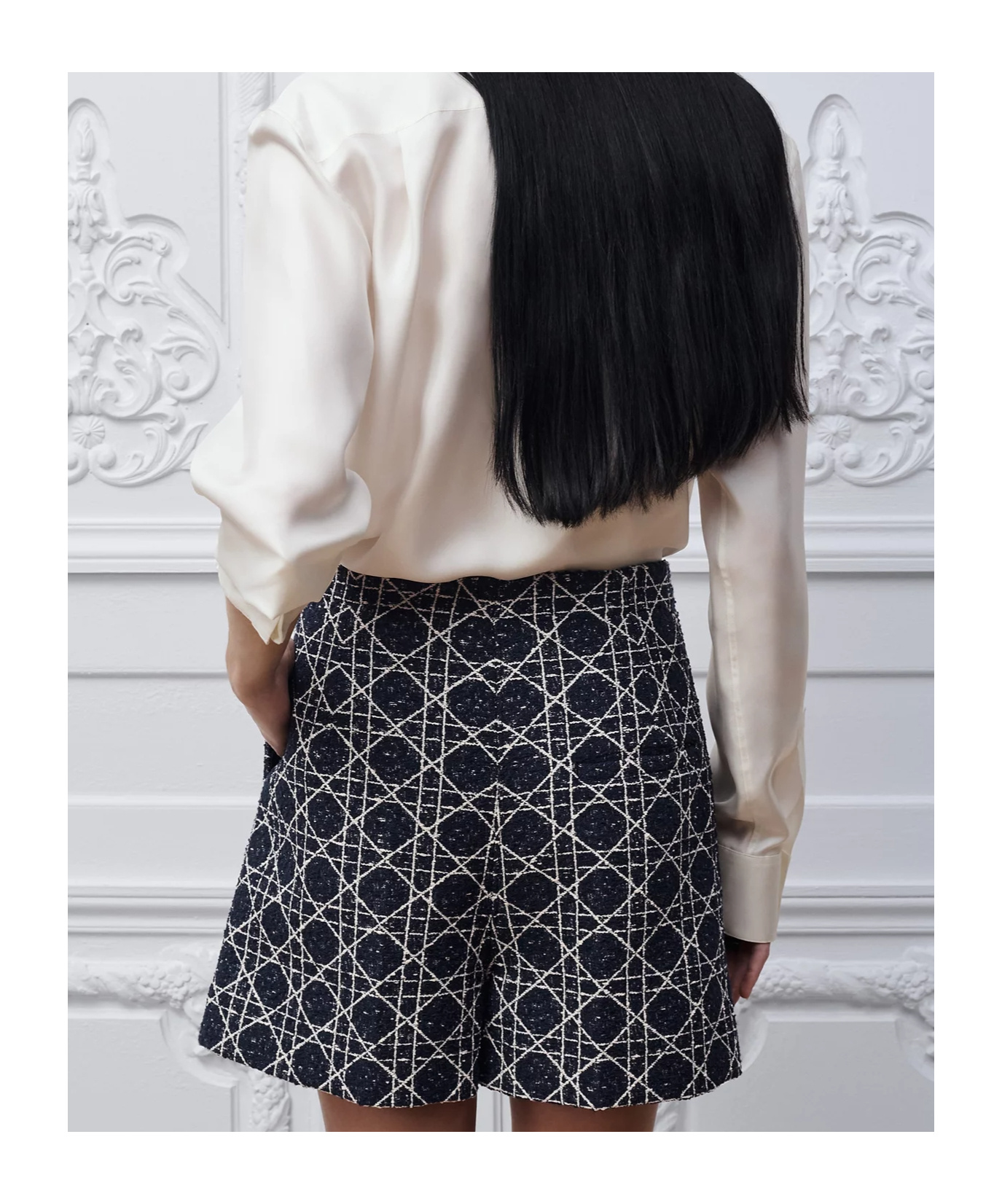 Dior Macrocannage Skort In Multi