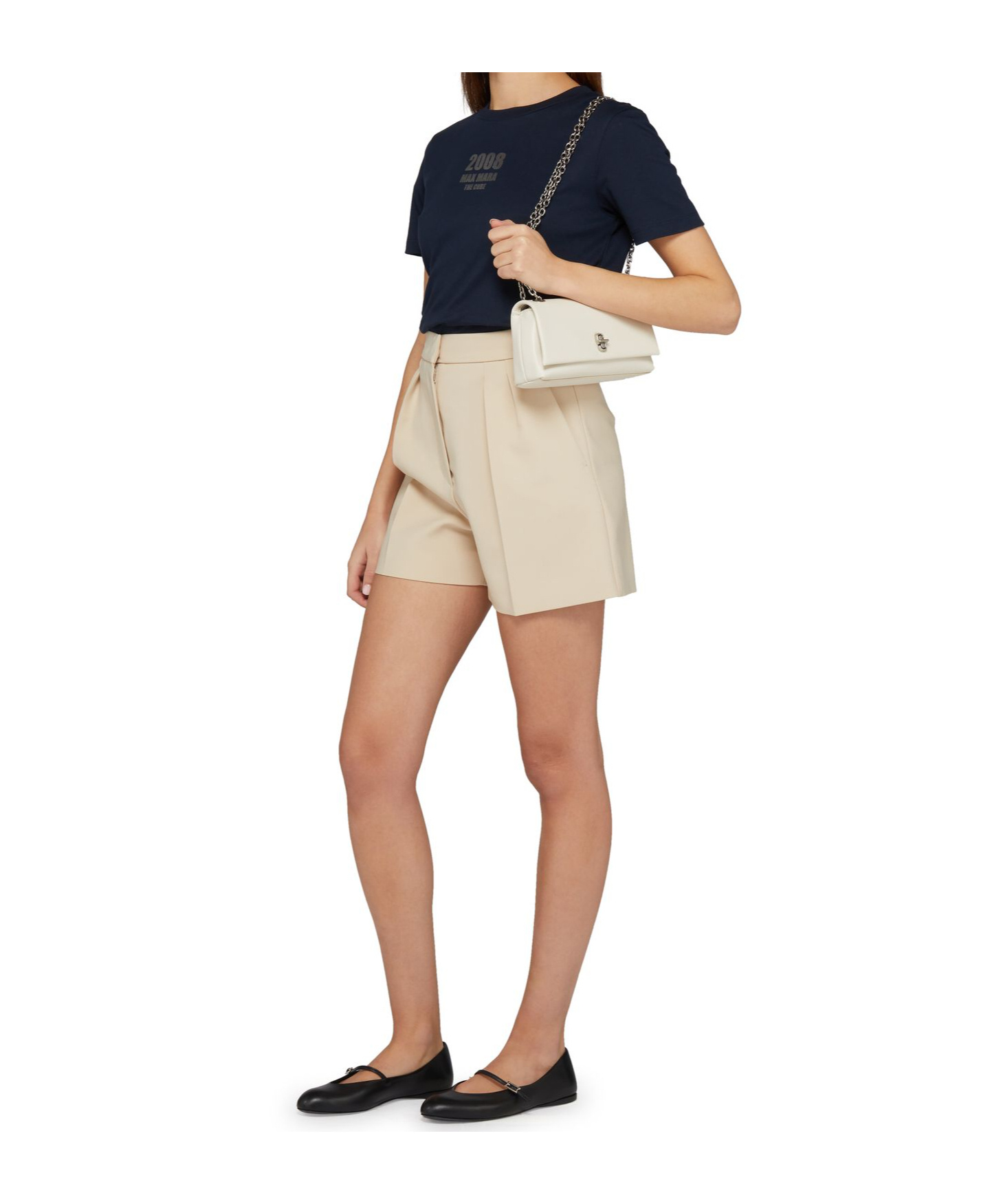 Max Mara Zic Shorts In Albino