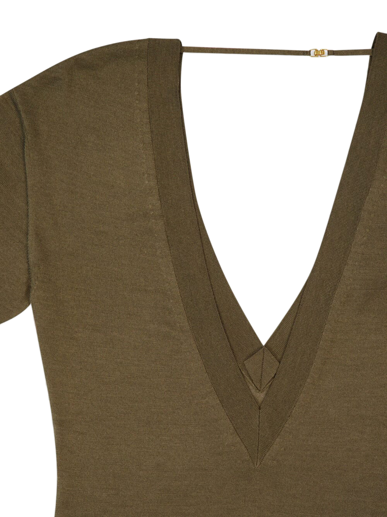 Saint Laurent Fine-knit Body In Green