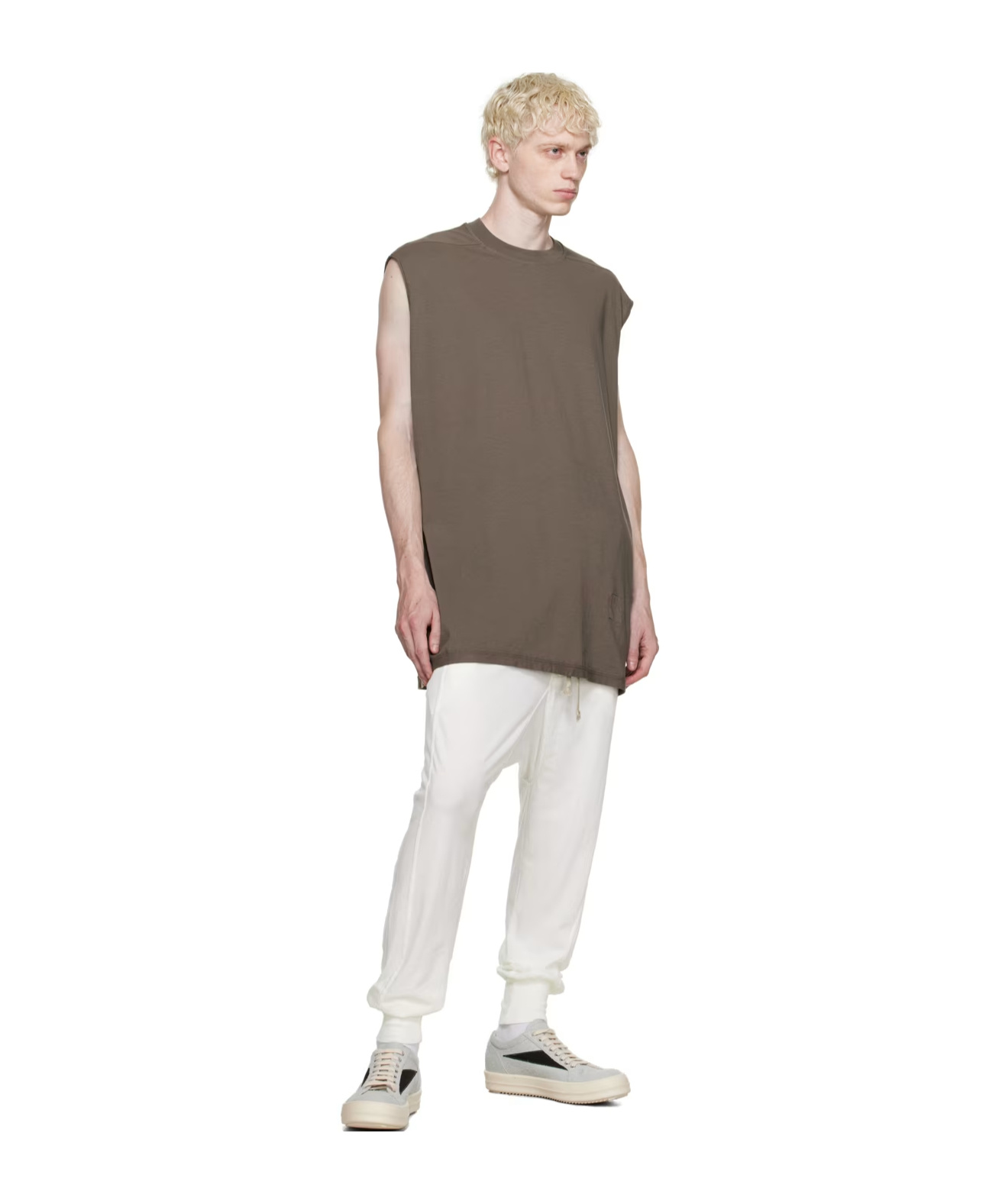 Rick Owens Drkshdw Rope Sweatpants In White
