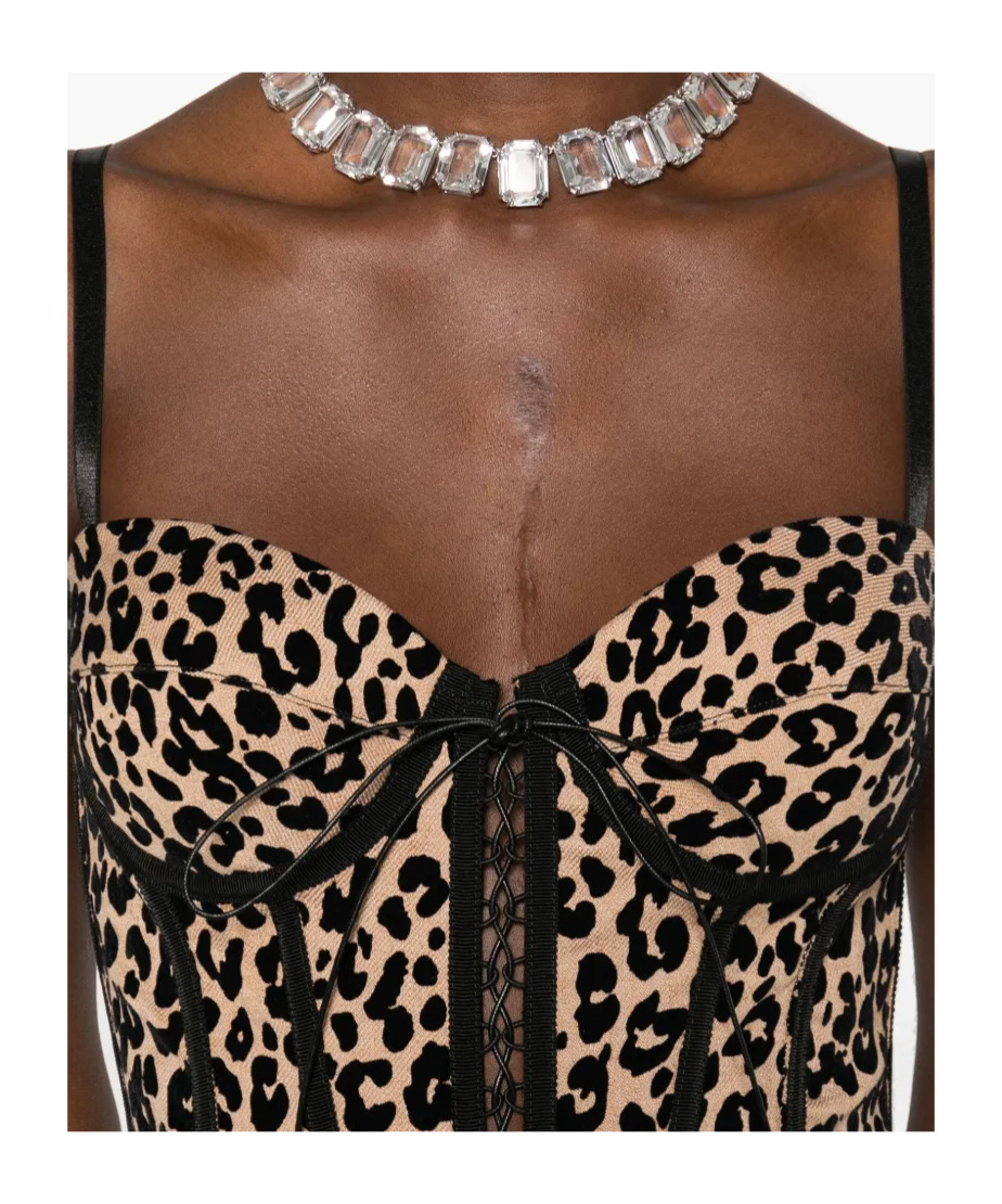 Giuseppe Di Morabito Printed Corset Top