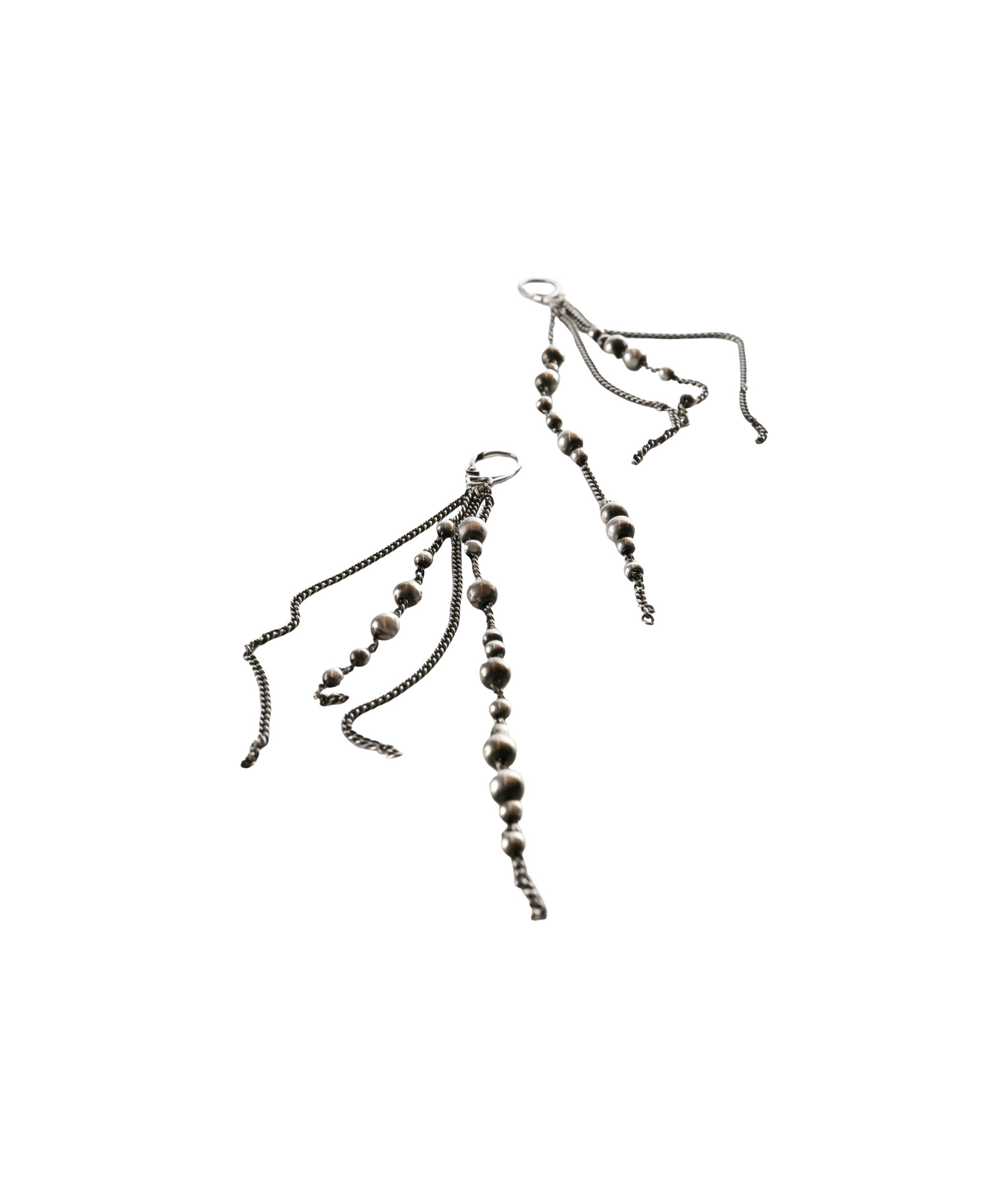 Ann Demeulemeester Multi-chain Earrings In Gold