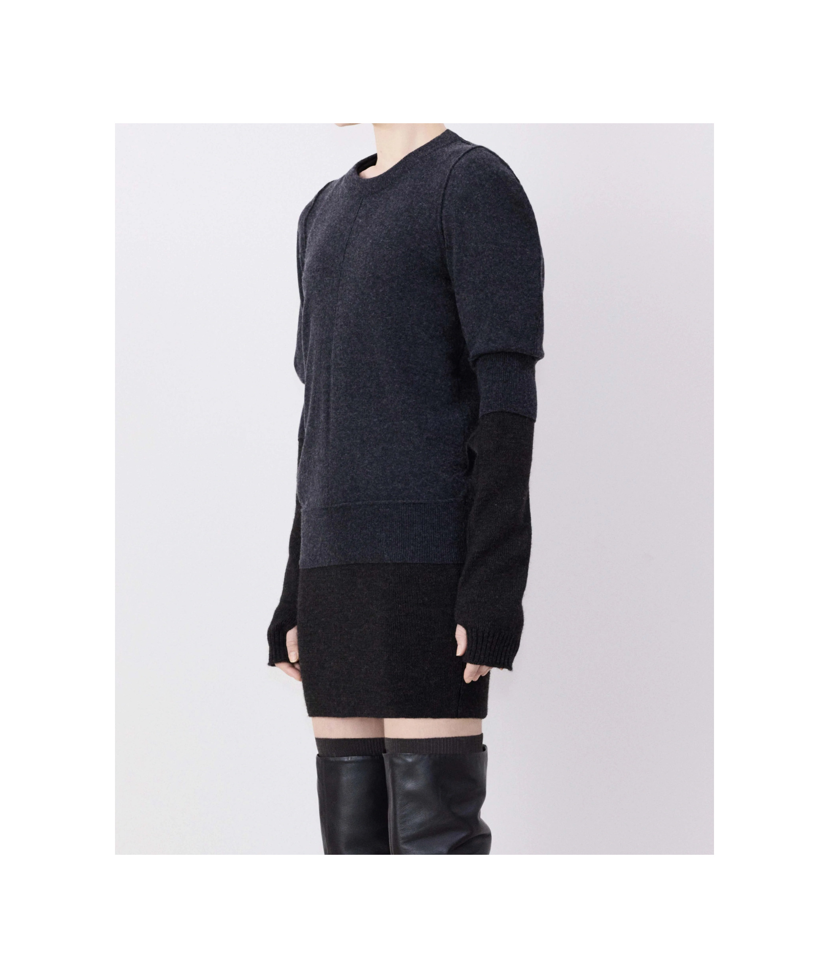 Lemaire Short Sleeved Crewneck Knitted Top In Black