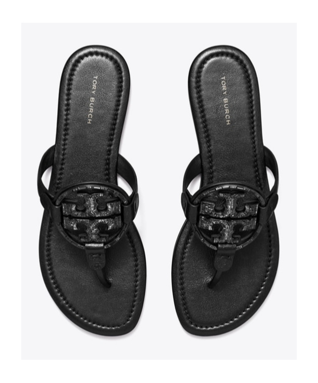Tory Burch Miller Soft Sandal In Black