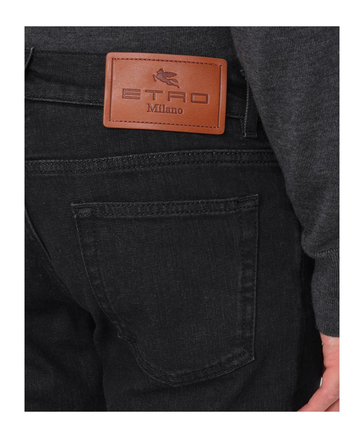 Etro Wool Blend Single Pleat Pants In Black