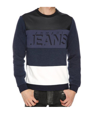 Armani Jeans Long-sleeved Sweater In Black