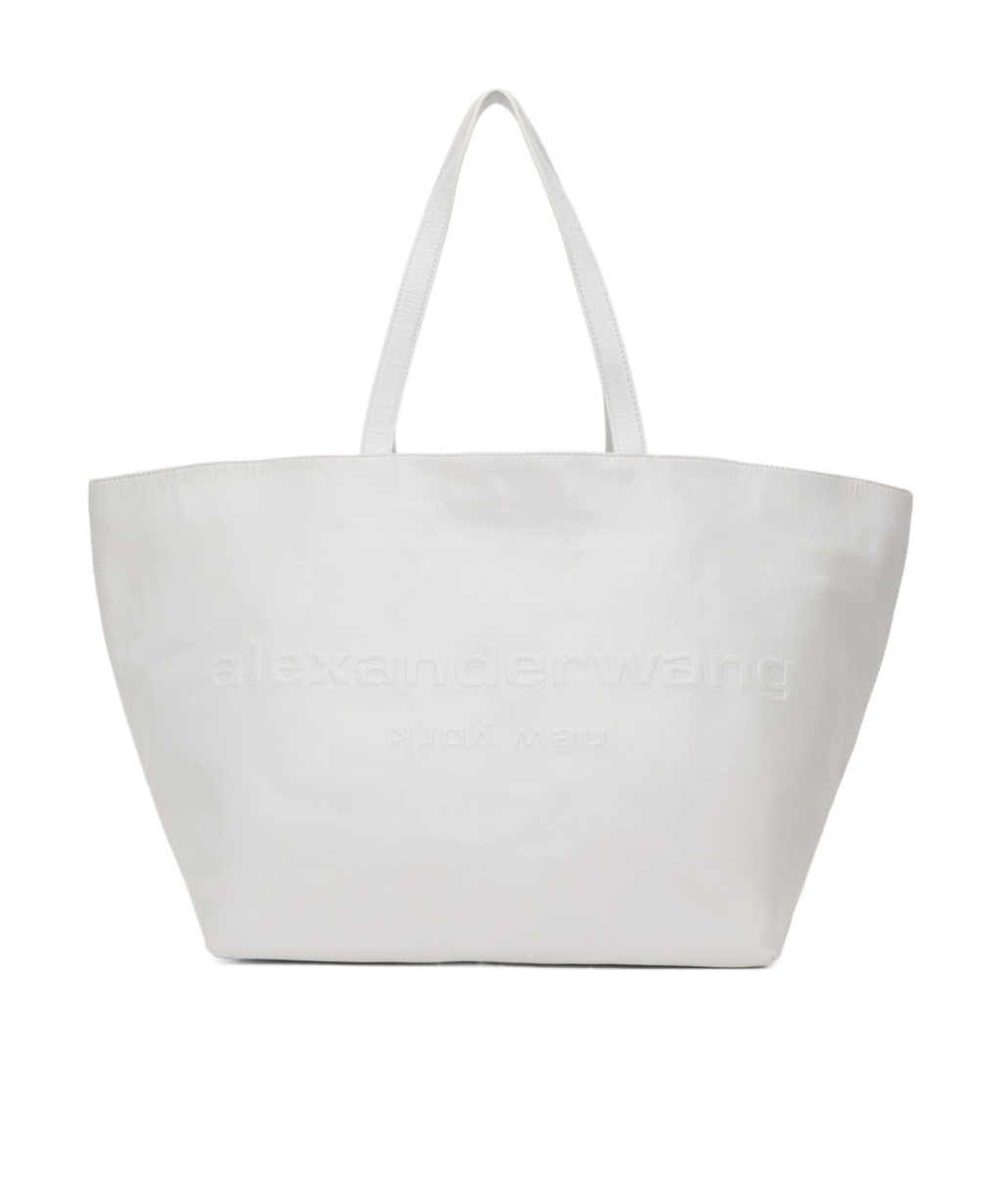 Alexander Wang Large Punch Handbag In White