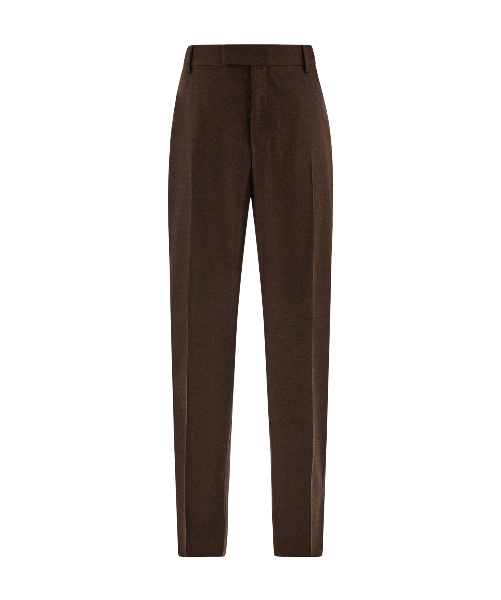 Ferragamo Belt Loop Casual Pants In Brown