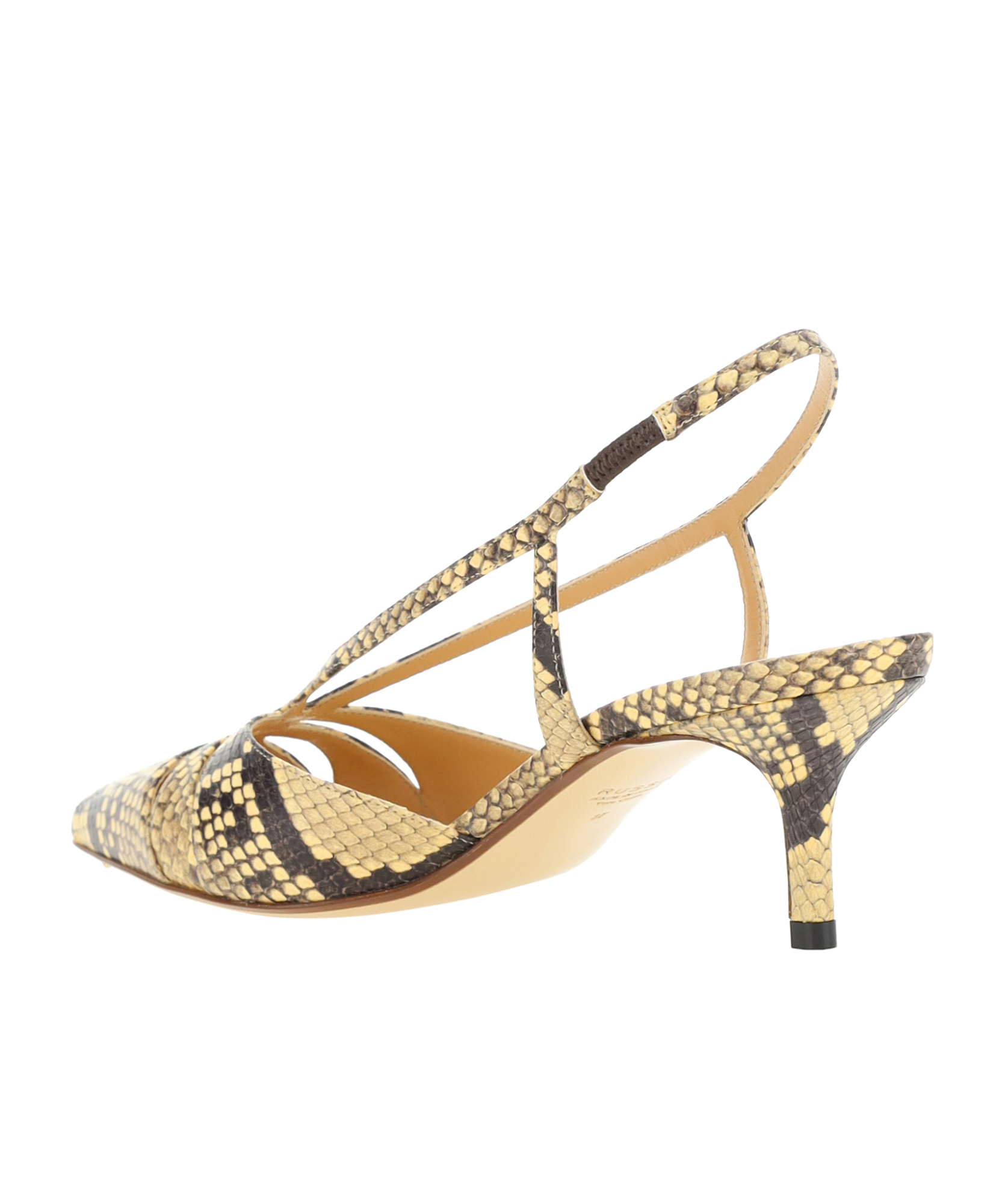 Francesco Russo Pointed Toe Sandals With Crisscross Straps In Nude