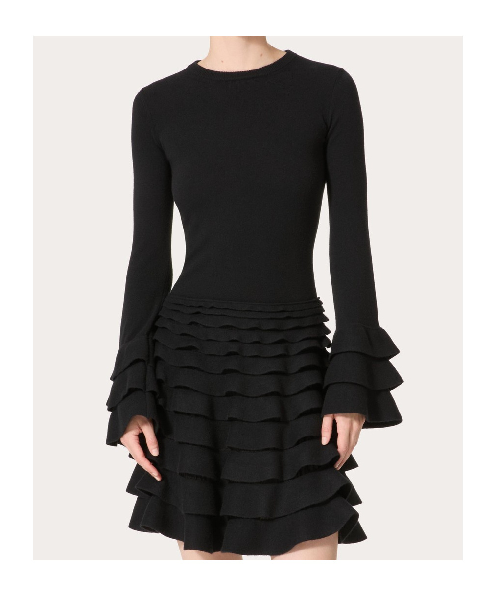 Valentino Viscose-blend Sweater In Black
