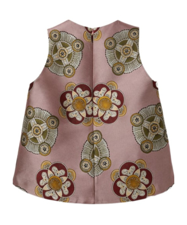 La Doublej La Scala Asymmetric Jacquard Top In Purple