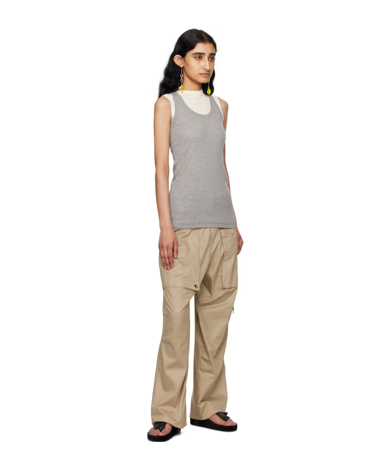 Isabel Marant Cargo Pant With Classic Utility Style In Nude