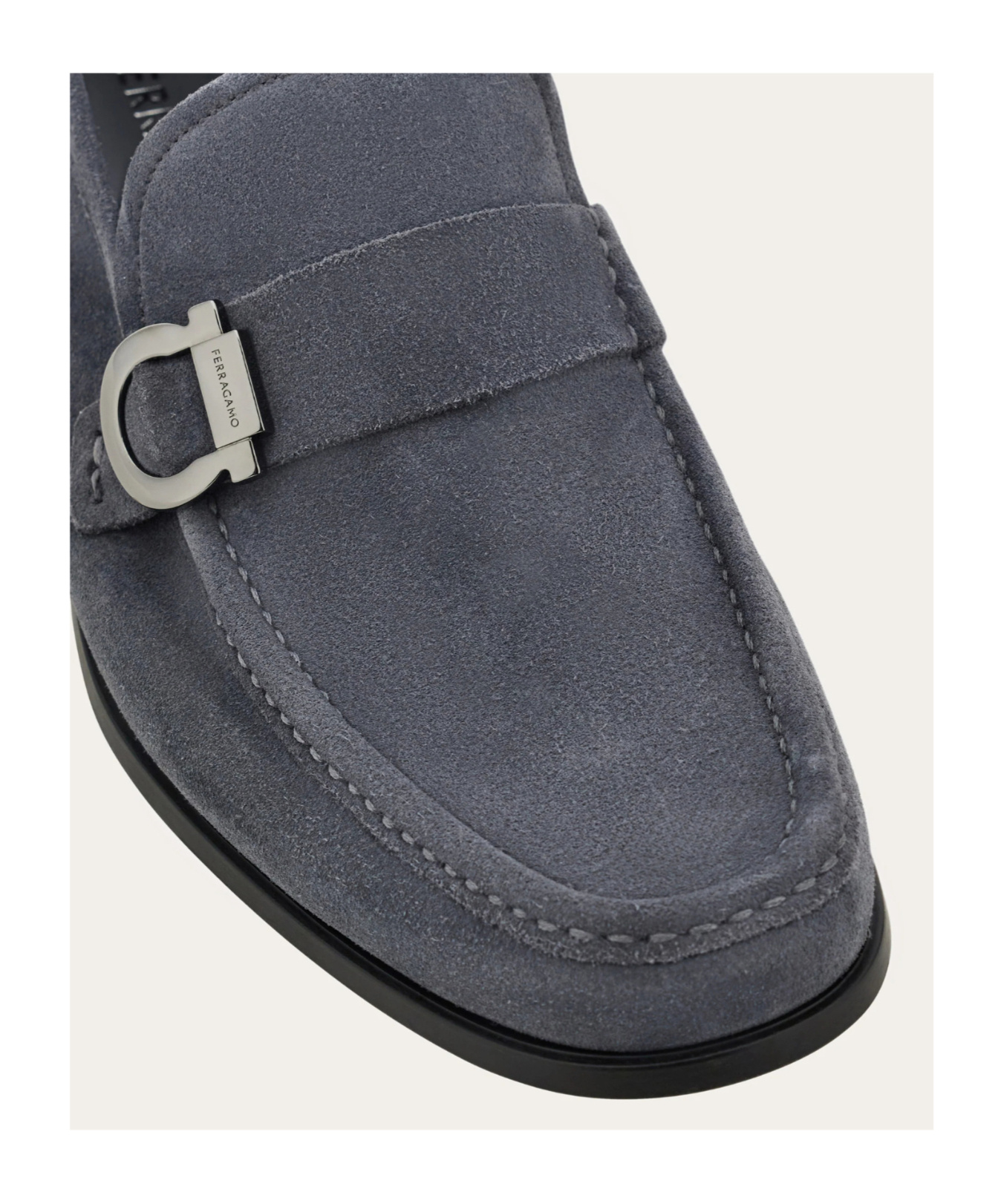Ferragamo Loafer With Gancini Ornament