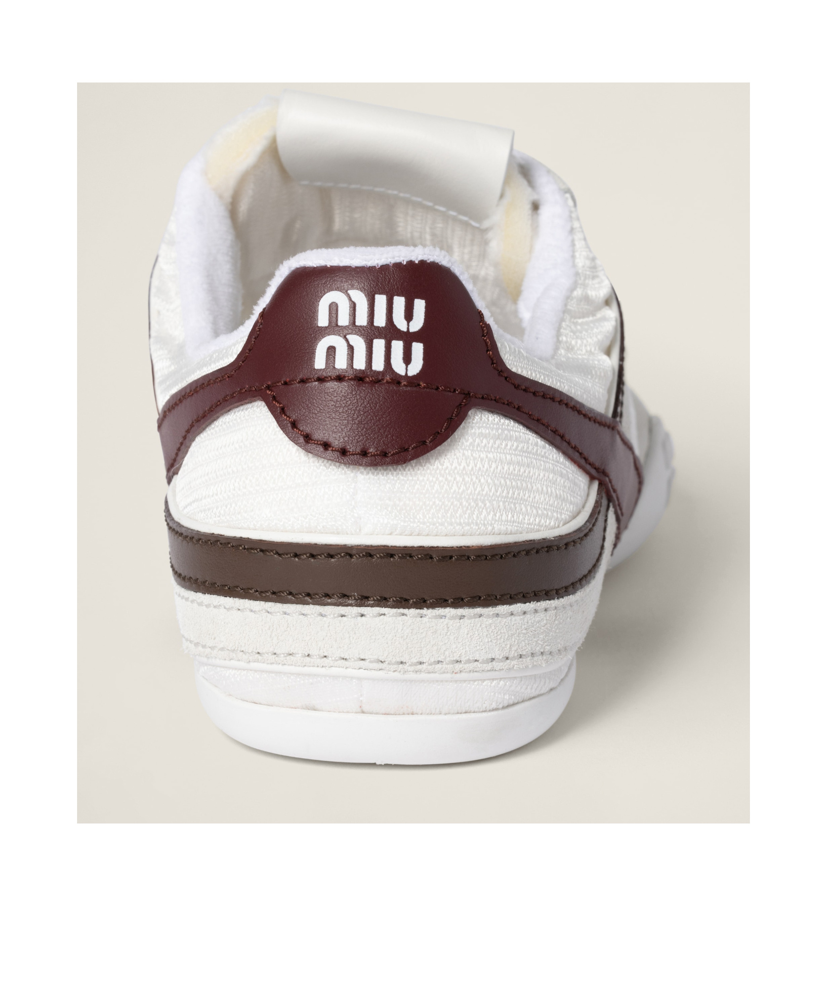 MIU MIU GYMNASIUM TECHNICAL FABRIC AND SUEDE SNEAKERS