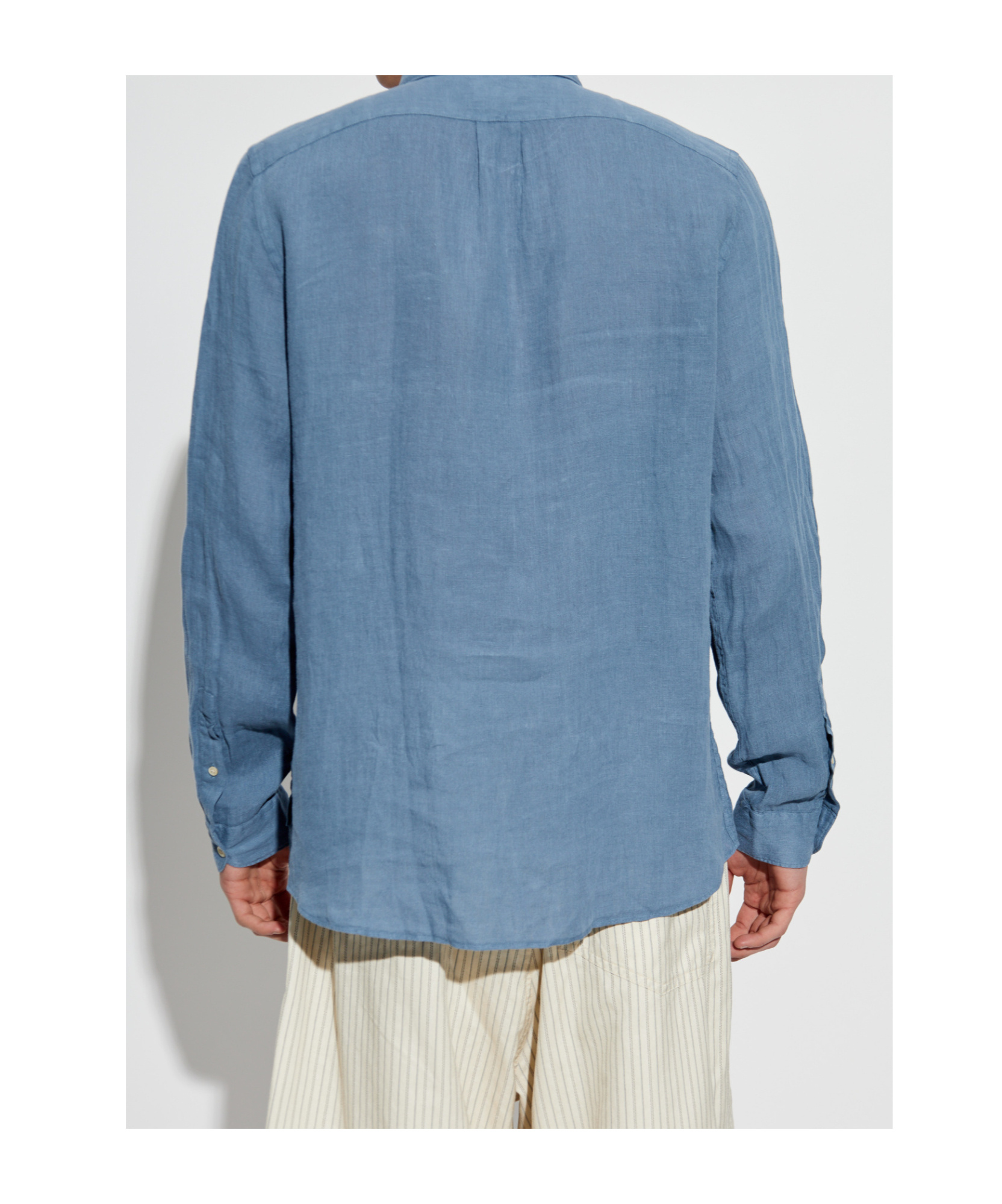 Ps By Paul Smith Button-up Chambray Shirt In Blue