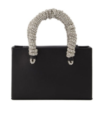 Shop Kara Medium Logo Handbag In Black