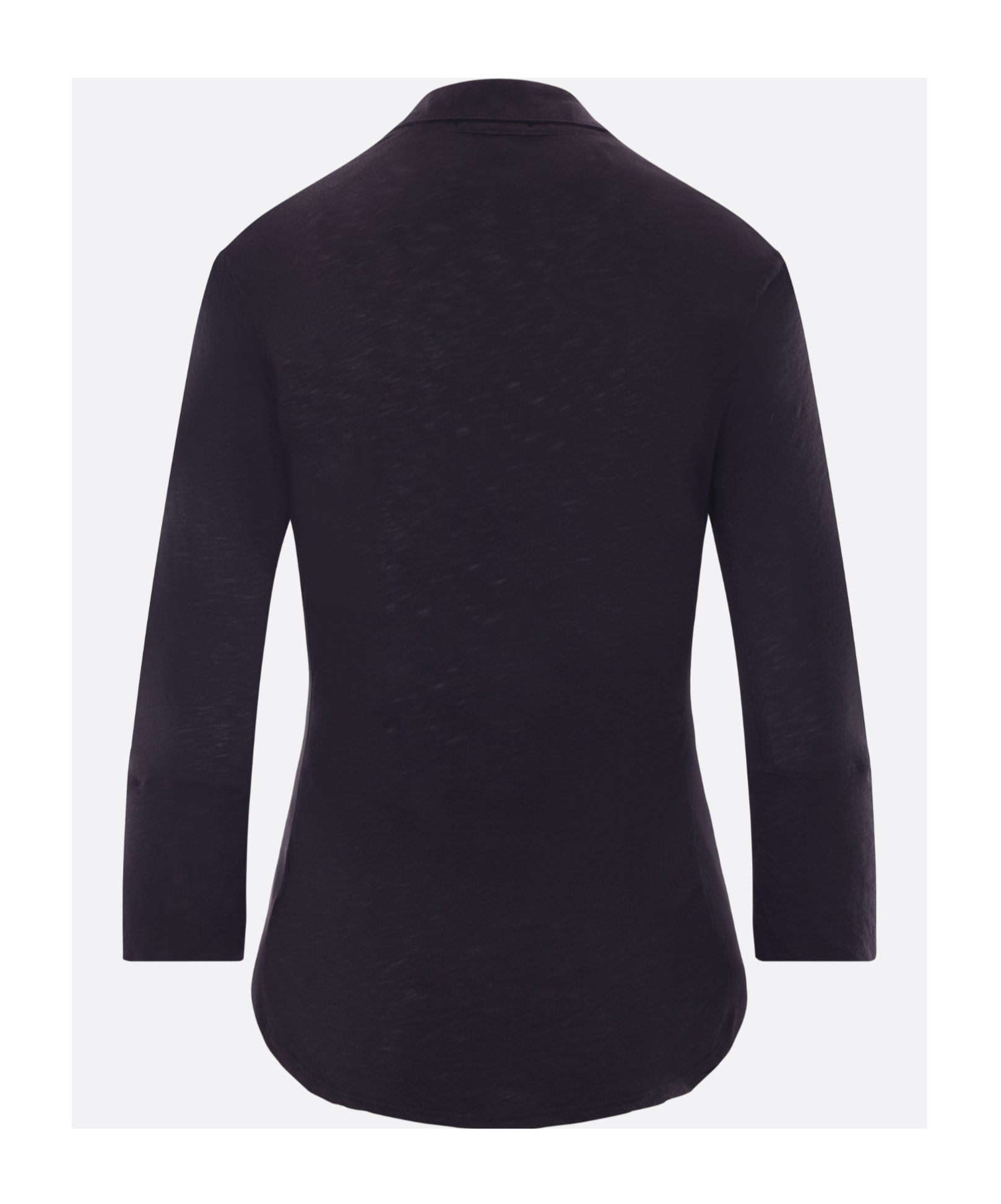 James Perse Sheer Slub Buttoned Shirt In Black