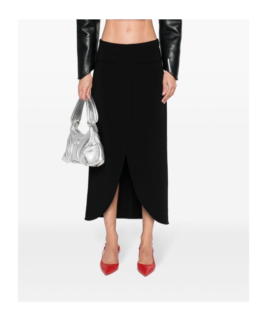 Courrèges Courreges Black Polyester Blend Skirt In Black