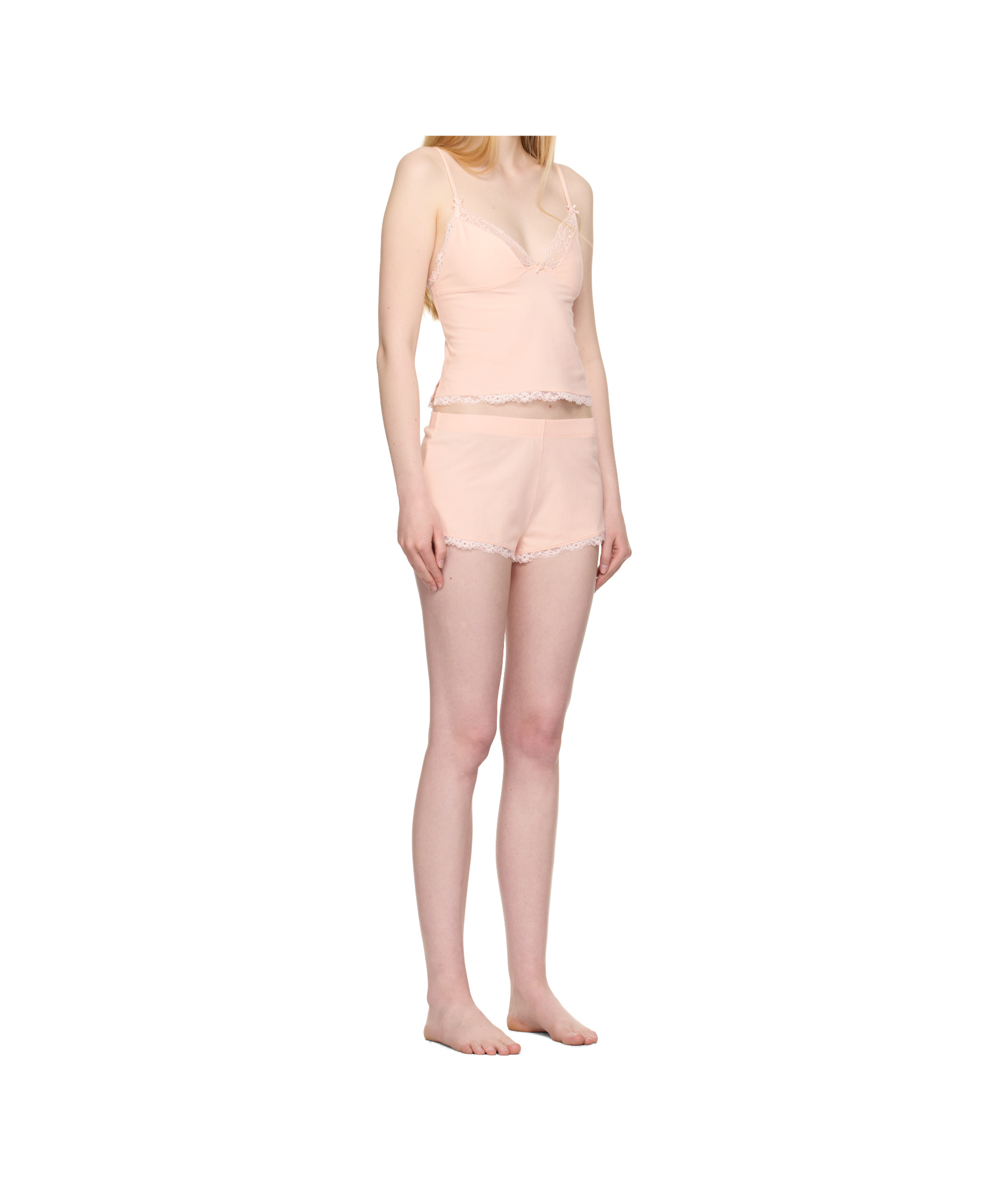 Skims Lace Panel Pajama Set