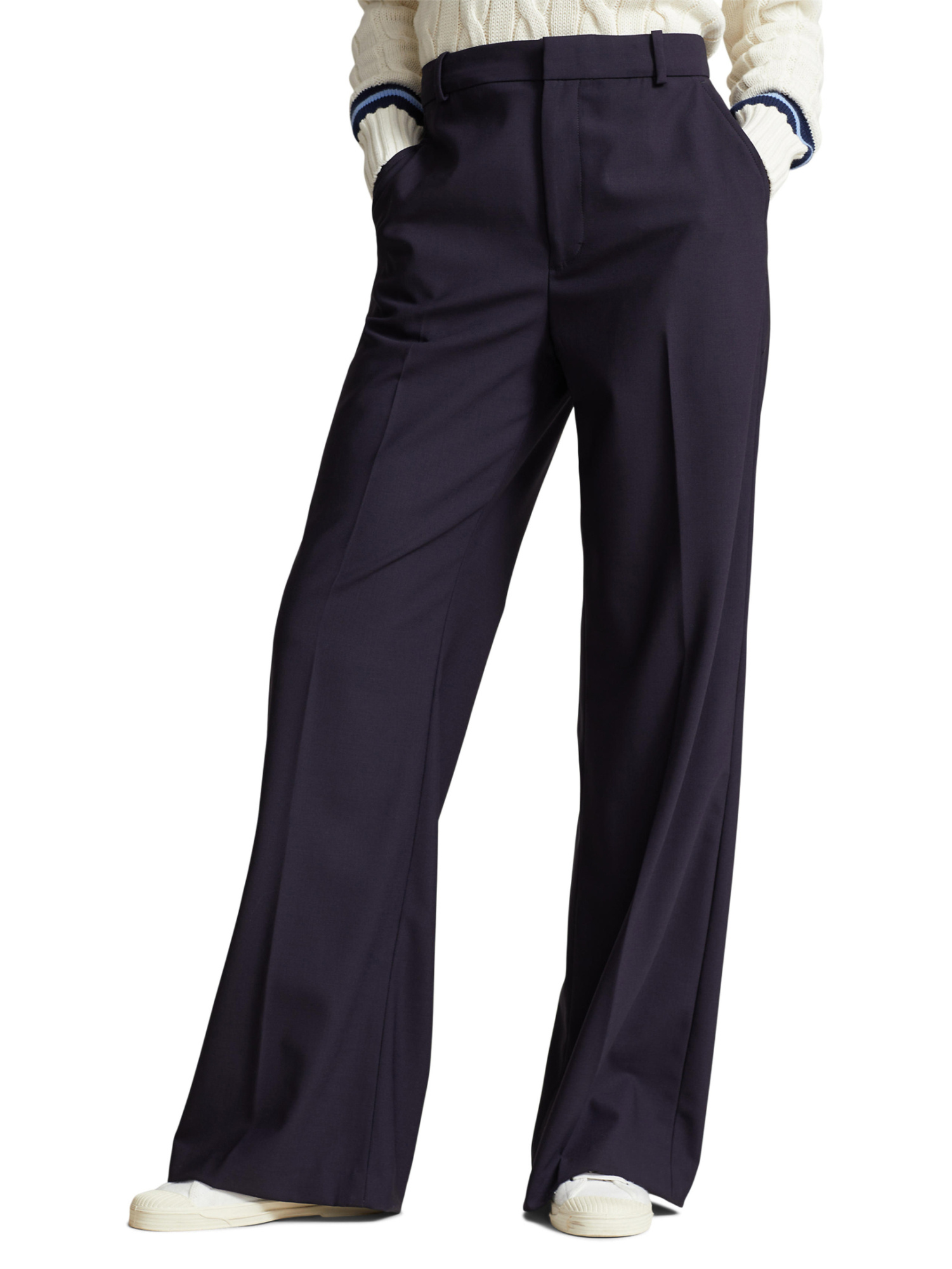 Shop Polo Ralph Lauren Straight-leg Trousers In Black