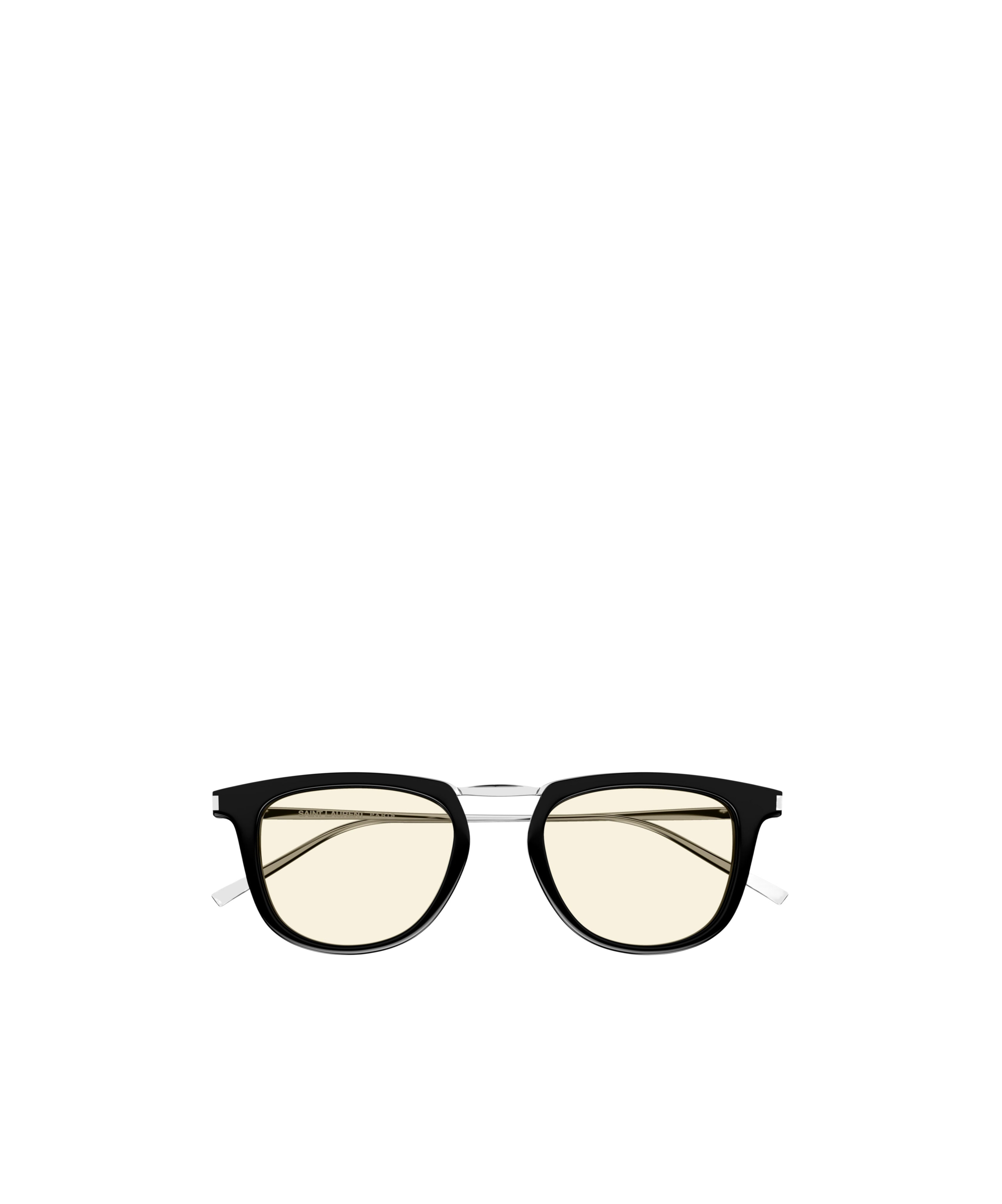 Saint Laurent Logo Sunglasses In White